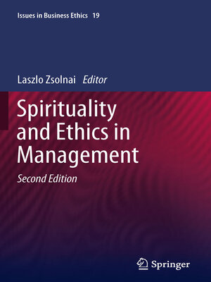 cover image of Spirituality and Ethics in Management